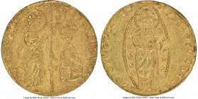 Venice. Andrea Dandolo gold Ducat ND (1343-1354) MS62 NGC, Fr-1219. 22mm. 3.47gm. Grainy texture from rusty dies. 

HID09801242017

© 2022 Heritage Au...