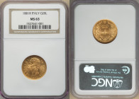 Umberto I gold 20 Lire 1881-R MS63 NGC, Rome mint, KM21. 

HID09801242017

© 2022 Heritage Auctions | All Rights Reserved