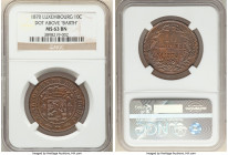 Willem III 10 Centimes 1870 MS63 Brown NGC, Brussels mint, KM23.1. Dot above "BARTH" variety. 

HID09801242017

© 2022 Heritage Auctions | All Rights ...