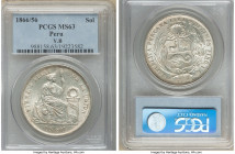 Republic Sol 1866/56-YB MS63 PCGS, Lima mint, KM196.1. 

HID09801242017

© 2022 Heritage Auctions | All Rights Reserved