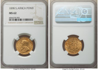 Republic gold Pond 1898 MS62 NGC, Pretoria mint, KM10.2. 

HID09801242017

© 2022 Heritage Auctions | All Rights Reserved