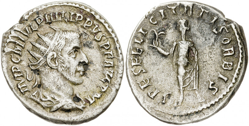 (244-245 d.C.). Filipo I. Antoniniano. (Spink 8967) (S. 221) (RIC. 70). 4,38 g. ...