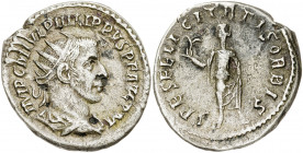 (244-245 d.C.). Filipo I. Antoniniano. (Spink 8967) (S. 221) (RIC. 70). 4,38 g. MBC.
