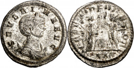 (274-275 d.C.). Severina. Antoniniano. (Spink 11707) (Co. 12) (RIC. 9). Conserva parte del plateado original. 4 g. EBC-.