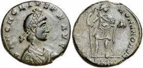 (393-395 d.C.). Honorio. Nicomedia. AE 21. (Spink 20987) (Co. 20) (RIC. 46c1). 5,44 g. MBC+.