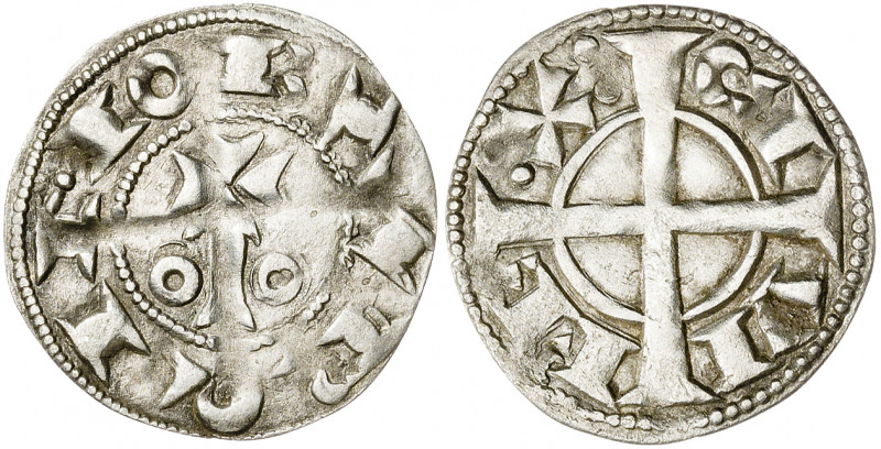 Alfons I (1162-1196). Barcelona. Diner. (Cru.V.S. 296) (Cru.C.G. 2100). 0,76 g. ...