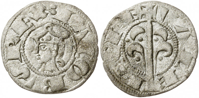 Jaume I (1213-1276). València. Diner. (Cru.V.S. 316) (Cru.C.G. 2130). Tercera em...