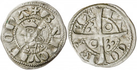 Jaume II (1291-1327). Barcelona. Diner. (Cru.V.S. 340.1) (Cru.C.G. 2158a). Ex Áureo 20/04/2005, nº 2432. 0,76 g. MBC+.