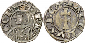 Jaume II (1291-1327). Zaragoza. Dinero jaqués. (Cru.V.S. 364) (Cru.C.G. 2182). 1 g. MBC.