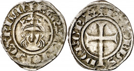 Jaume II de Mallorca (1276-1285 / 1298-1311). Mallorca. Diner. (Cru.V.S. 542) (Cru.C.G. 2508). Ex Áureo 17/04/2002, nº 3418. 0,73 g. MBC.
