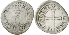 Sanç de Mallorca (1311-1324). Mallorca. Dobler. (Cru.V.S. 547) (Cru.C.G. 2115b). 1,46 g. BC/BC+.