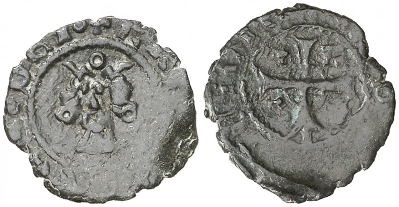 Frederic IV de Sicília (1355-1377). Sicília. Diner. (Cru.V.S. 703) (Cru.C.G. 265...