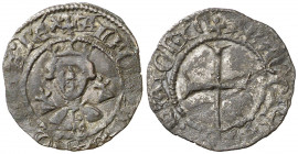 Alfons IV (1416-1458). Mallorca. Diner. (Cru.V.S. 846) (Cru.C.G. 2898, mismo ejemplar). Ex Colección Crusafont 27/10/2011, nº 505. Rarísima. 0,54 g. M...