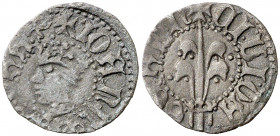 Joan II (1458-1479). Girona. Diner rocabertí. (Cru.V.S. 950 var) (Cru.C.G. 2989). Ex Colección Crusafont 27/10/2011, nº 563. Ex Áureo & Calicó 19/10/2...