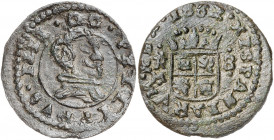 1662. Felipe IV. Trujillo. M. 8 maravedís. (AC. 423). Atractiva. 2,27 g. MBC+.