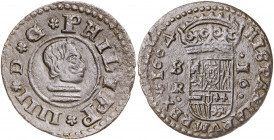 1664. Felipe IV. Sevilla. R. 16 maravedís. (AC. 498). 4,30 g. MBC+.