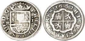 1652. Felipe IV. Segovia. BR. 1 real. (AC. 795). Escasa. 2,83 g. BC+/MBC-.