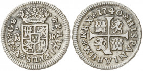 1740. Felipe V. Madrid. JF. 1/2 real. (AC. 186). 1,42 g. MBC.