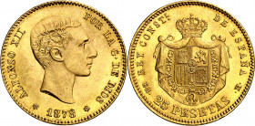 1878*1878. Alfonso XII. EMM. 25 pesetas. (AC. 71). 8,04 g. EBC.