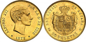 1879*1879. Alfonso XII. EMM. 25 pesetas. (AC. 74). 8,05 g. EBC/EBC-.