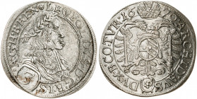 Austria. 1670. Leopoldo I. Viena. 3 kreuzer. (Kr. 1169). AG. 1,70 g. EBC-.