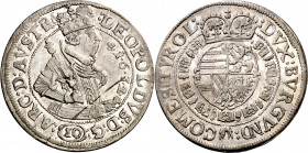 Austria. 1632. Leopoldo I. Hall. 10 kreuzer. (Kr. 589.2). AG. 4,35 g. EBC-.