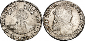 Bolivia. 1830. Potosí. JL. 4 soles. (Kr. 96a.1). AG. 13,65 g. EBC-.