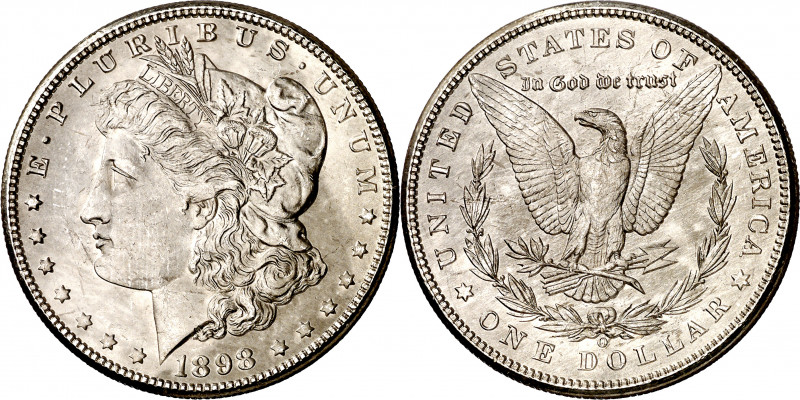 Estados Unidos. 1898. O (Nueva Orleans). 1 dólar. (Kr. 110). AG. 26,72 g. S/C.