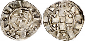 Vaticano. Gregorio XI (1370-1378). Roma. Bolognino. (Muntoni 11 var). AG. 1,10 g. MBC.