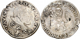 Vaticano. Pablo III (1534-1549). Bolonia. Bianco o Paolo. (Muntoni 98). AG. 4,41 g. MBC.