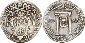 Vaticano. 1625. Urbano VIII (1623-1644). Roma. Giulio. (Muntoni 101). AG. 2,96 g. MBC.