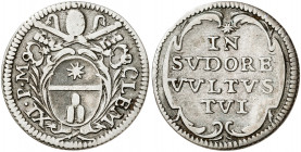 Vaticano. s/d. Clemente XI (1700-1721). Roma. Grosso. (Muntoni 131). AG. 1,29 g. MBC.