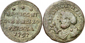 Vaticano. 1797. Pío VI (1775-1799). Pergola. 2 1/2 baiocchi. (Muntoni 383a). CU. 13,76 g. MBC.