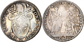 Vaticano. 1796. Pío VI (1775-1799). Roma. Testone. (Muntoni 33). AG. 7,76 g. MBC-.