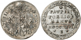 Vaticano. 1816. Pío VII (1800-1823). Bolonia. Grosso. (Muntoni 41). AG. 1,33 g. EBC.