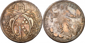 Vaticano. 1800. Pío VII (1800-1823). Roma. Scudo. (Muntoni 5). AG. 26,23 g. MBC/MBC-.