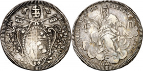 Vaticano. 1802. Pío VII (1800-1823). Roma. Scudo. (Muntoni 6a). AG. 26,24 g. MBC.