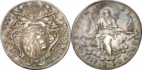 Vaticano. 1818. Pío VII (1800-1823). Bolonia. Scudo. (Muntoni 37b). AG. 26,25 g. MBC+/MBC.
