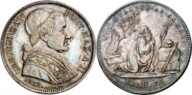 Vaticano. 1832. Gregorio XVI (1831-1846). Roma. 1/2 scudo. (Muntoni 8). AG. 13,22 g. EBC-.