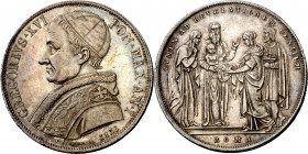 Vaticano. 1831. Gregorio XVI (1831-1846). Roma. Scudo. (Muntoni 6). AG. 26,45 g. EBC.
