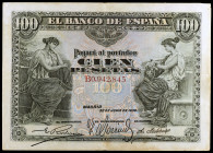 1906. 100 pesetas. (Ed. B97a) (Ed. 313a). 30 de junio. Serie B. MBC-.
