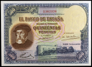 1935. 500 pesetas. (Ed. C16) (Ed. 365). 7 de enero, Hernán Cortés. S/C.