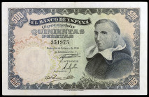 1946. 500 pesetas. (Ed. D53) (Ed. 452). 19 de febrero, Padre Vitoria. Raro. EBC-.