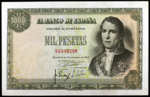 1949. 1000 pesetas. (Ed. D59) (Ed. 458). 4 de noviembre, Santillán. Escaso así. EBC-.