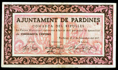 Pardines. 50 céntimos. (T. 2057a). Raro. MBC.