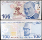 Turquía. s/d (2009). Banco Central. 100 liras. (Pick 226). Presidente Kamel Atatürk / Itri, compositor. Ex Colección Suleiman 20/09/2018, nº 825. S/C....