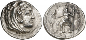 Imperio Macedonio. Alejandro IV (323-310/309 a.C.). Tarso. Tetradracma. (S. falta) (CNG. III, 943d). Acuñada bajo los sátrapas Filotas o Filoxeno. Atr...