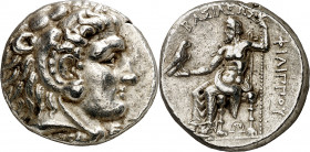 Imperio Macedonio. Filipo III, Arridaeo (323-317 a.C.). Side. Tetradracma. (S. 6749 var) (CNG. III, 973c). 17,19 g. EBC-.