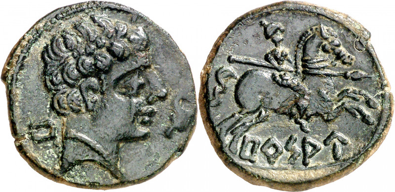 Bursau (Borja). As. (FAB. 301) (ACIP. 1591). Pátina verde. 8,72 g. EBC-.