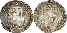 Reyes Católicos. Sevilla. 4 reales. (AC. 560). 13,74 g. MBC-.